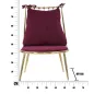 Fotel GLAM BACKY 55 60 83 cm (wysokość siedziska 35 cm)